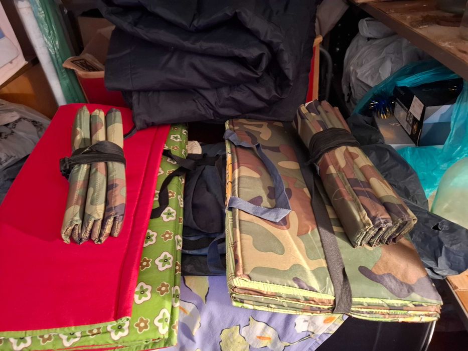 Рюкзак туристический с  кариматами и спальным мешком