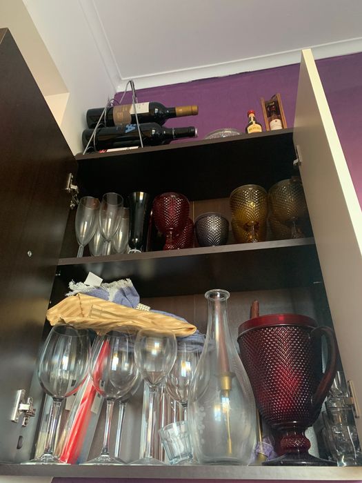 Armário e prateleira bi-color