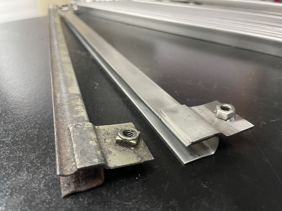 Calhas vidro em inox discovery 2