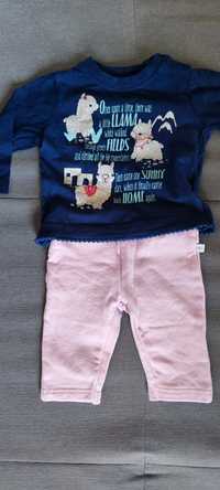 Komplet niemowlęcy - bluzeczka i spodnie - Blue Seven r.56/62
