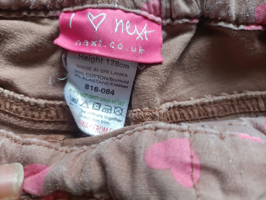 Spodnie jeans next 128