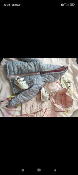 90SZTUK  Wielka paka ubranek dla dziewczynki – rozmiary ok. 74–80