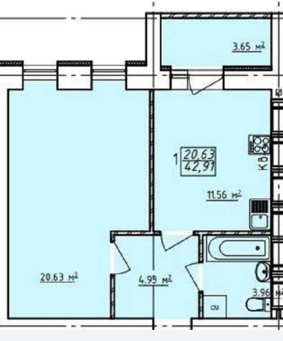ЖК Левада 2, продам СВОЮ 1 -комн квартиру.