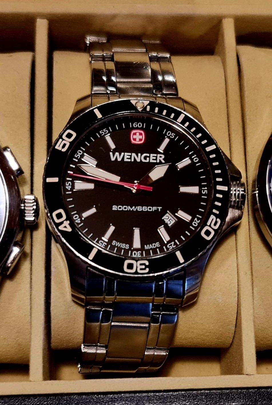 Wenger Seaforce Black Diver szwajcarski zegarek