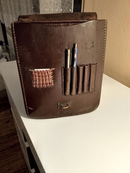 Torba  połowa skórzana