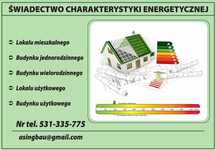 Świadectwo charakterystyki energetycznej