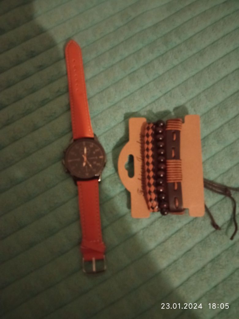 Мужские кварцевые наручные часы с  3  браслетами