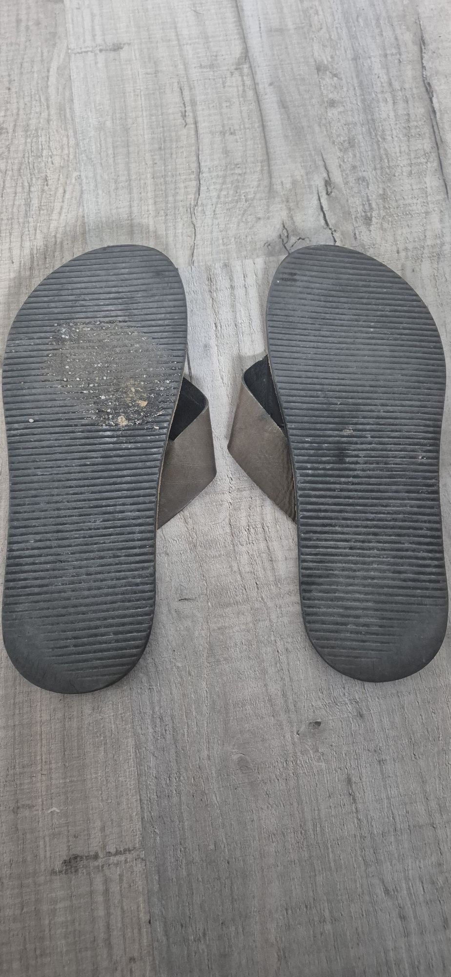 Buty Klapki Japonki WOJAS skorzane- 4355-57 Zielony