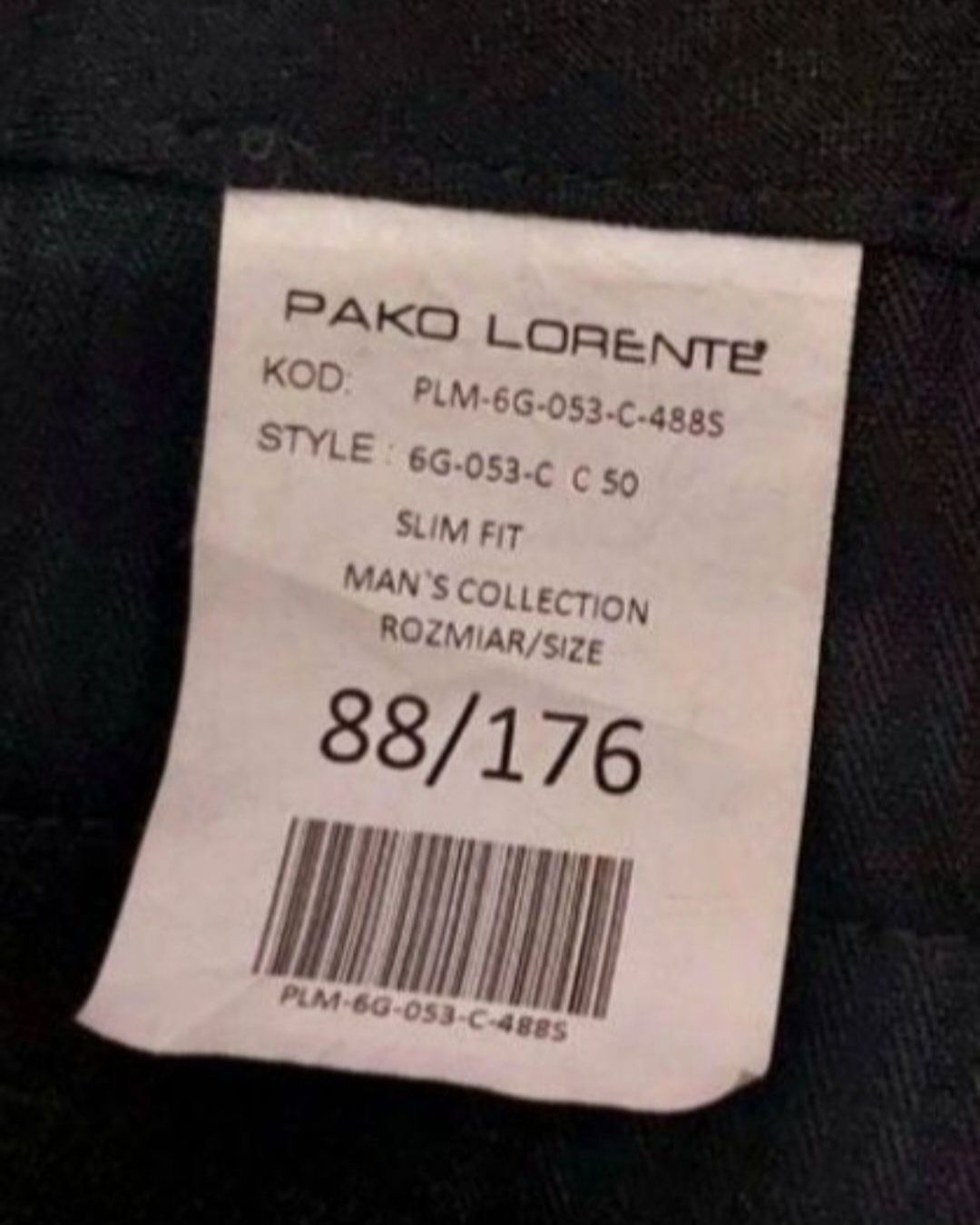 Garnitur męski Pako Lorente