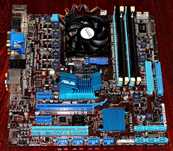 Мат. плата ASUS M4A88TD-M, Пр. AMD Athlon II X2 270, Пам Corsair 2х2GB
