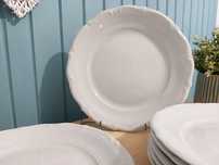 Talerze obiadowe 7 szt. vintage PRL