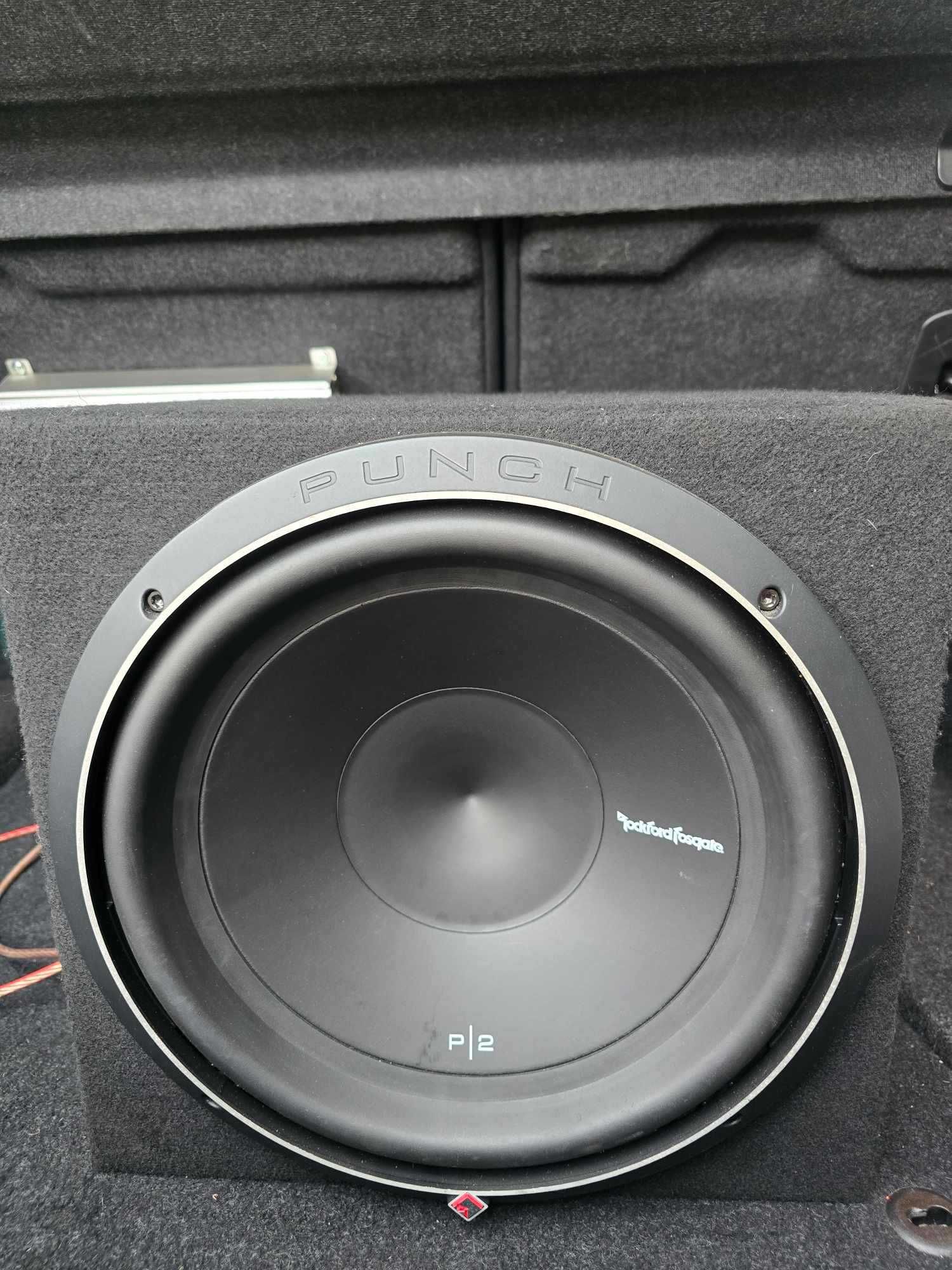 subwoofer tuba skrzynia basowa rockford fosgate p2 usa car audio zesta