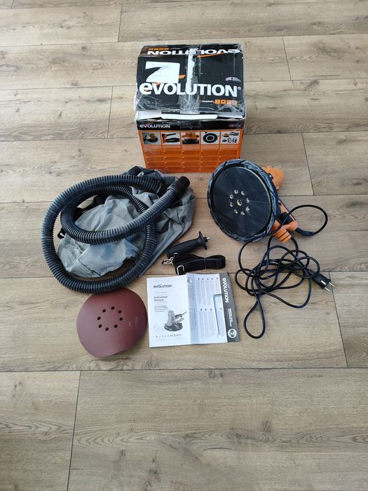 Szlifierka do gładzi Evolution 1050w, talerz 215mm, rok 2023