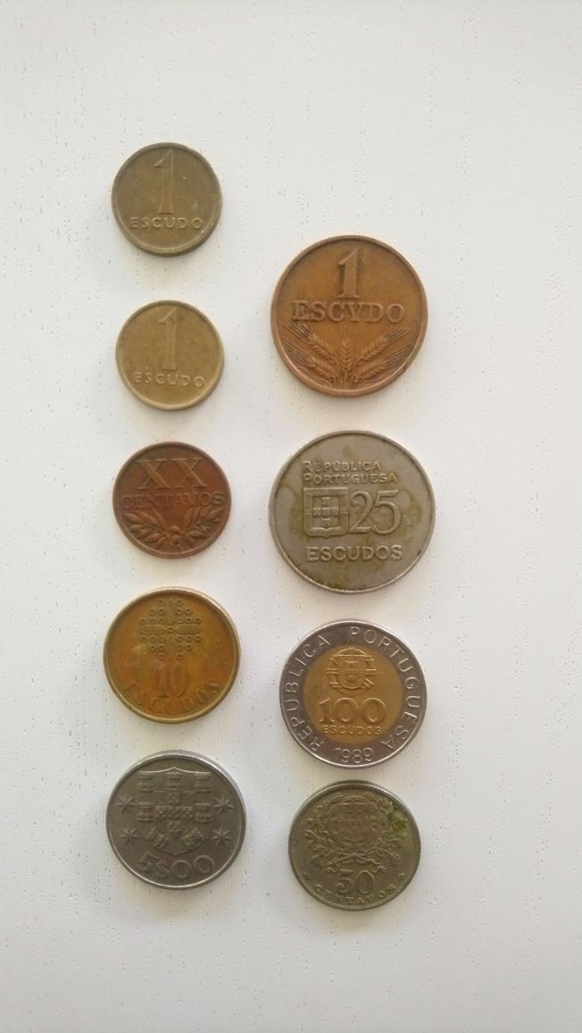 Moedas em Escudos