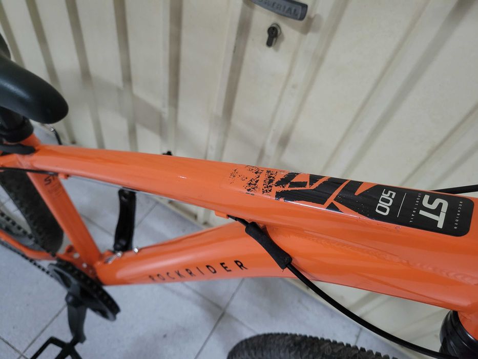 Bicicleta BTT Btwin Rockrider ST500, 26 (laranja)