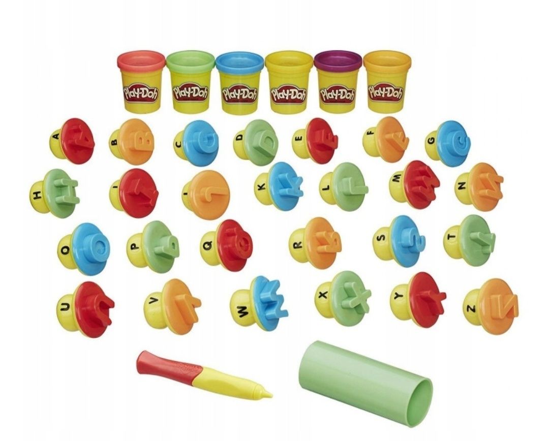 Play Doh Alfabet literki stempelki