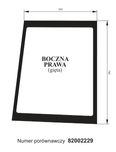 Szyba boczna prawa New Holland TL 70, 80, 90, 100, 110, TL70, ACX558i