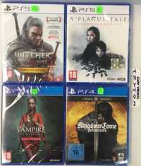 Gry PS4/PS5 Vampire A Plague Tale Kingdom Come Wiedźmin 3