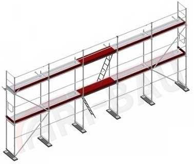 Rusztowanie Rusztowania ALUMINIOWE PLETTAC ok. 100 m²
