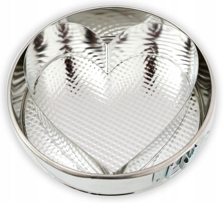 Tortownica Okrągła Z Wkładem Serce Blacha 24 Cm