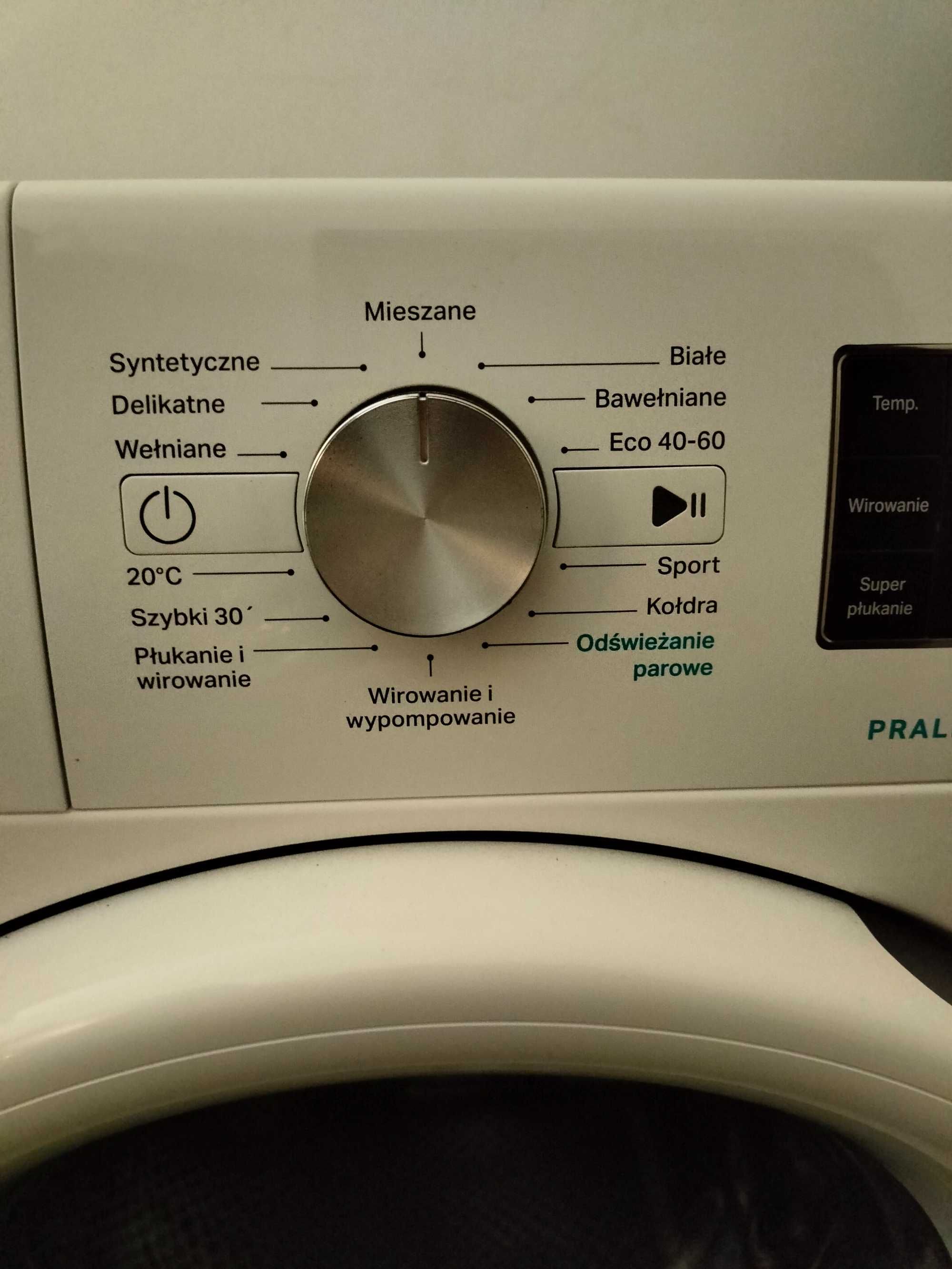 Okazja!!! Jak NOWA pralka parowa WHIRLPOOL 8 kg, 2 m-ce gwarancji