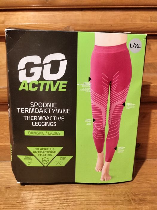 Bielizna spodnie termoaktywne damskie Go Active różowe rozmiar L/XL
