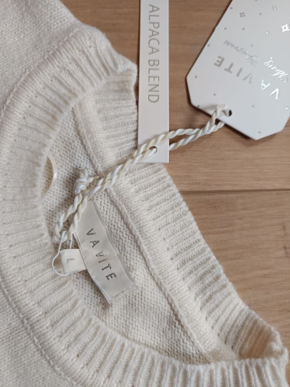 Sweter zimowy, alpaca blend, nowy, L
