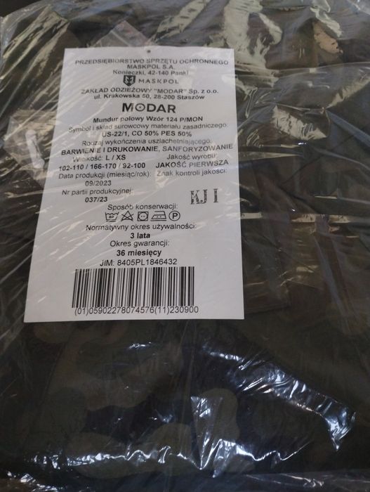 Mundur polowy  zimowy