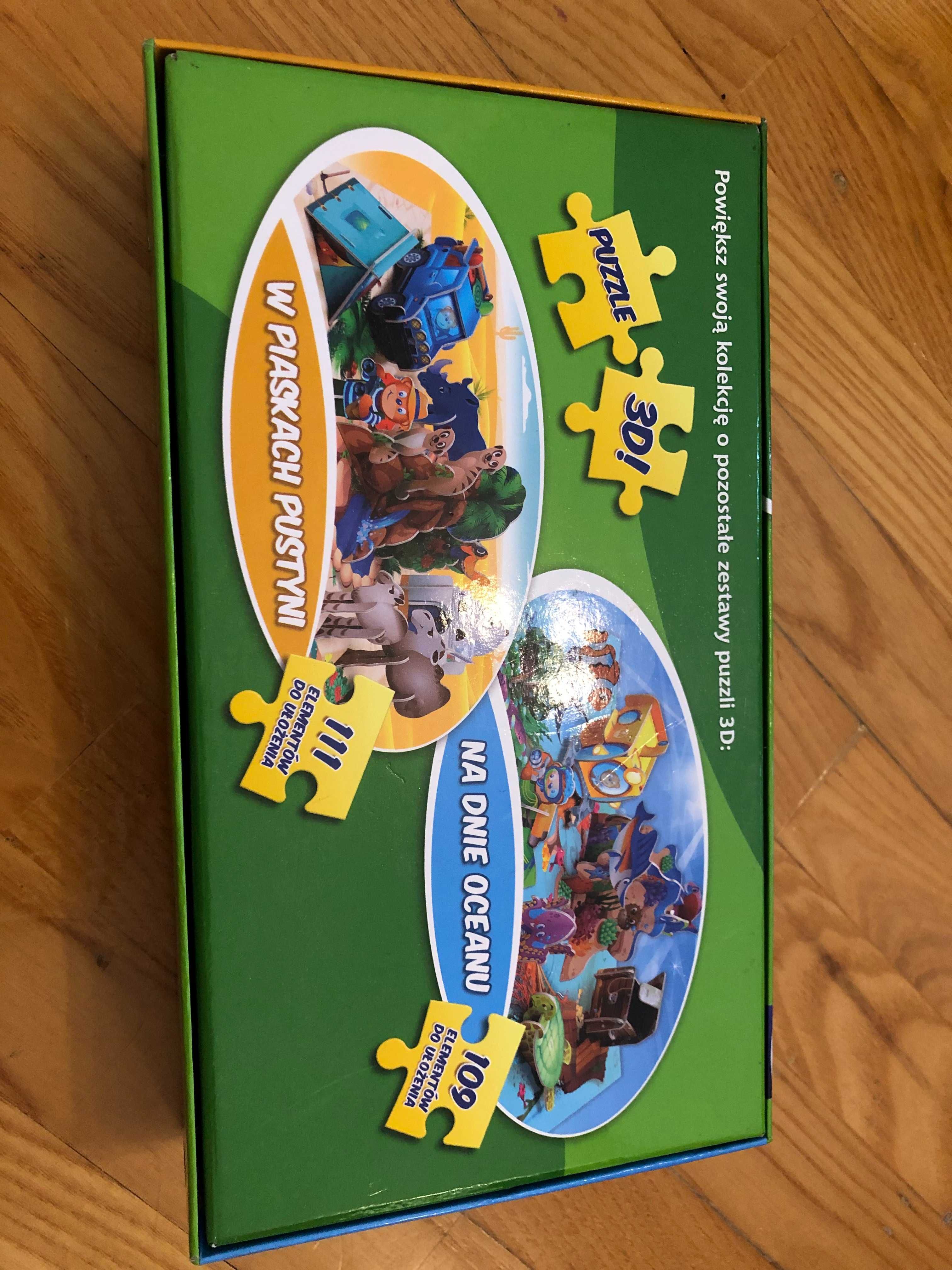 Puzzle 3D! W sercu dżungli 104 elementy do ułożenia