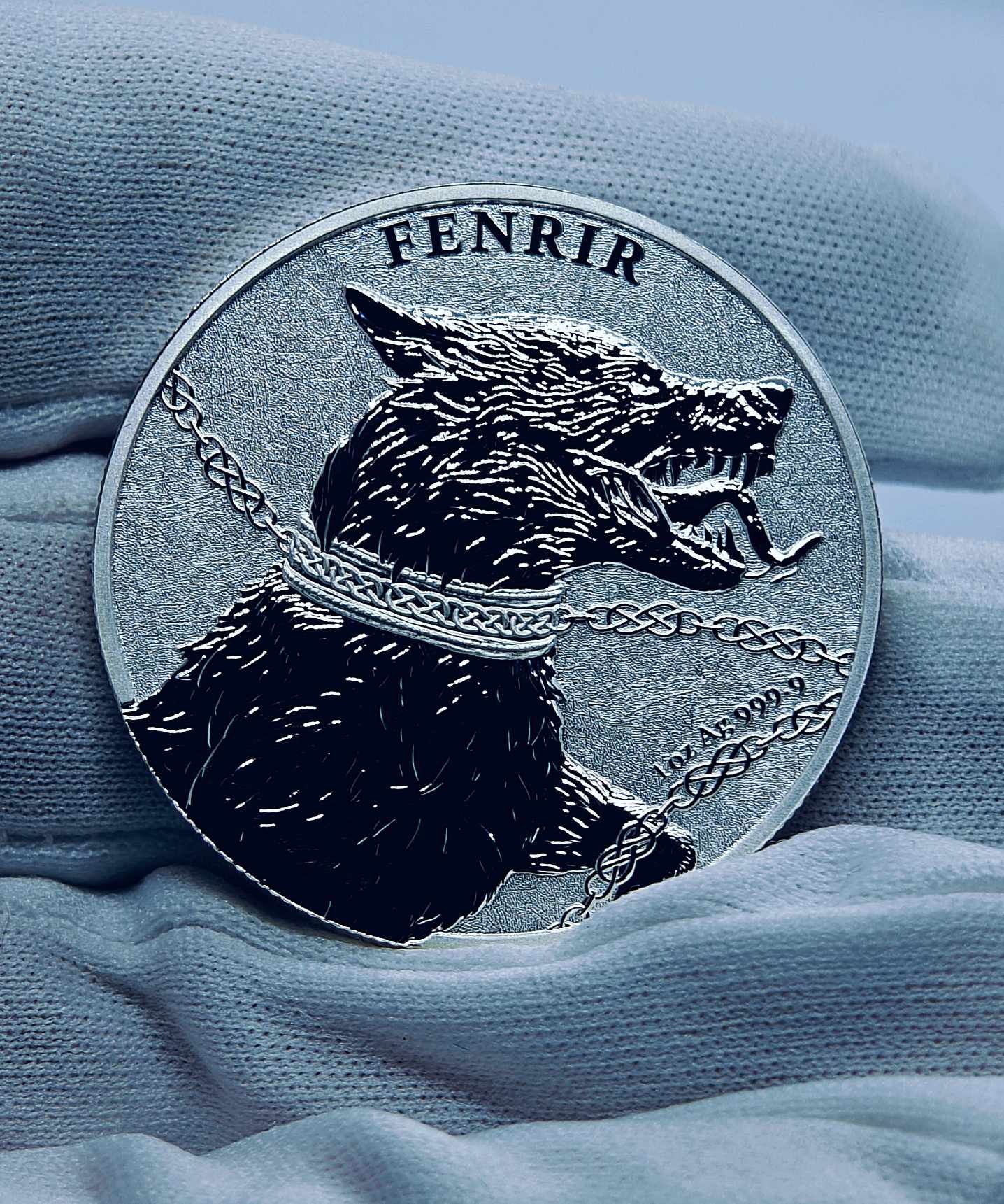 Срібна інвестиційна монета! FENRIR. 1OZ. Сертифікат.