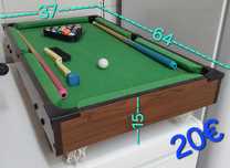 JOGO DE SNOOKER E MATRAQUILHOS RESISTENTES.Criança,Casa,Sala,Quarto.