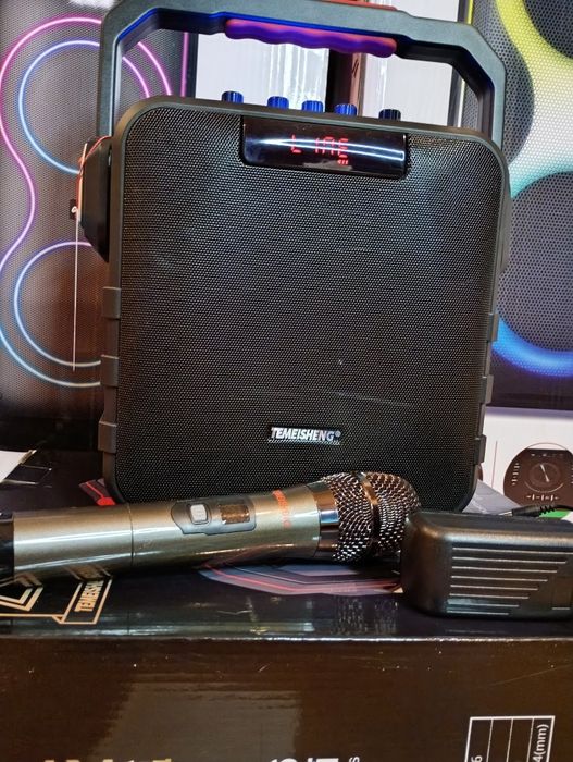Караоке акустика Temeisheng26(SD,USB,FM,AUX, Bluetooth) микрофон.