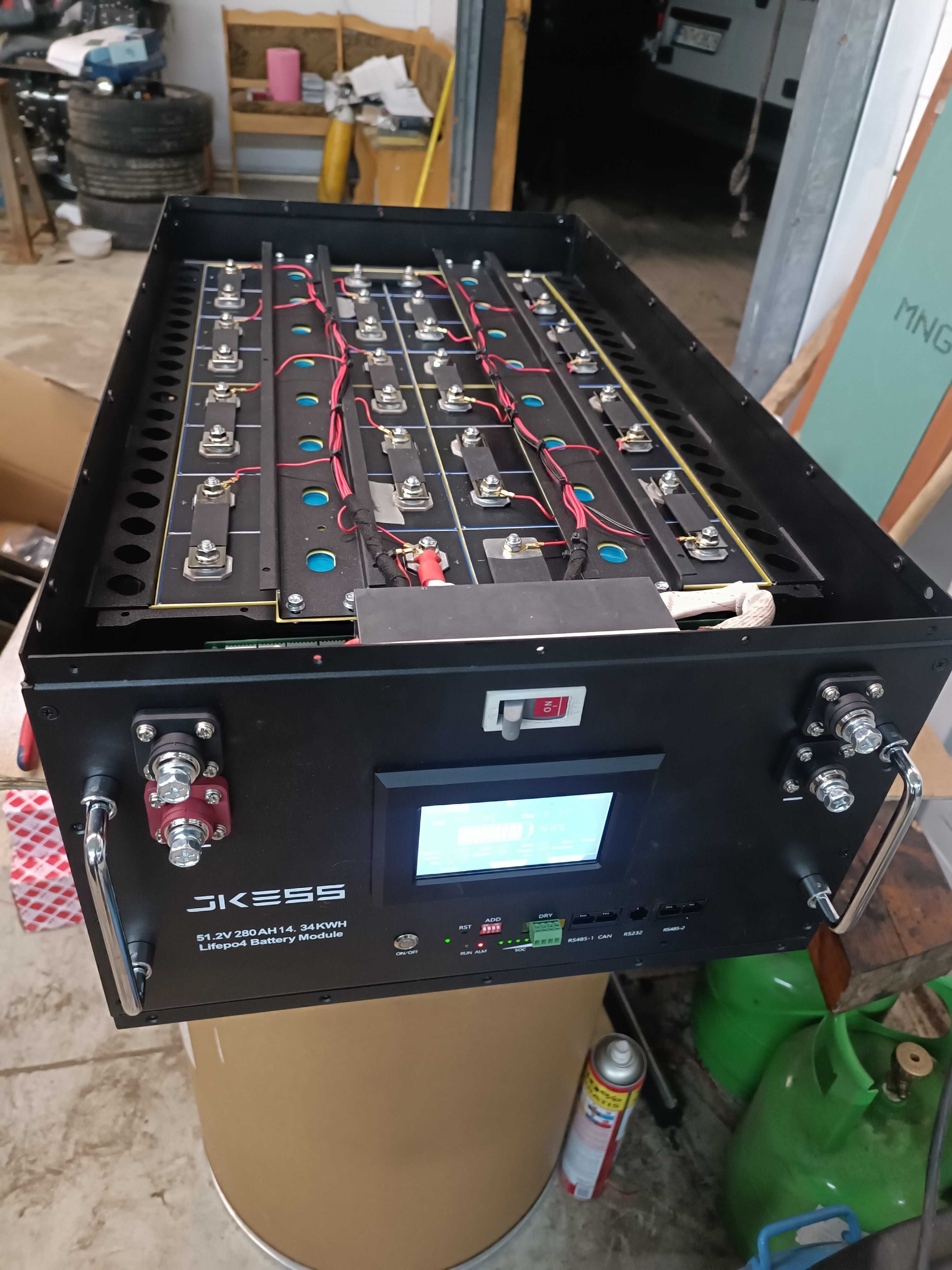 Magazyn energii,ogniwo LiFePo4 EVE280 V3,  BMS JK PB2A16s20p , Obudowa