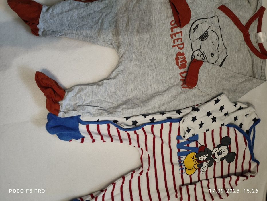 Zestaw pajacyków r.62/68