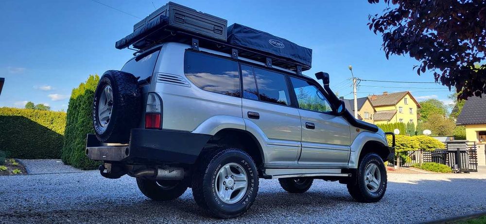 Toyota Land Cruiser, przeprawowa, namiot, lodówka, offroad