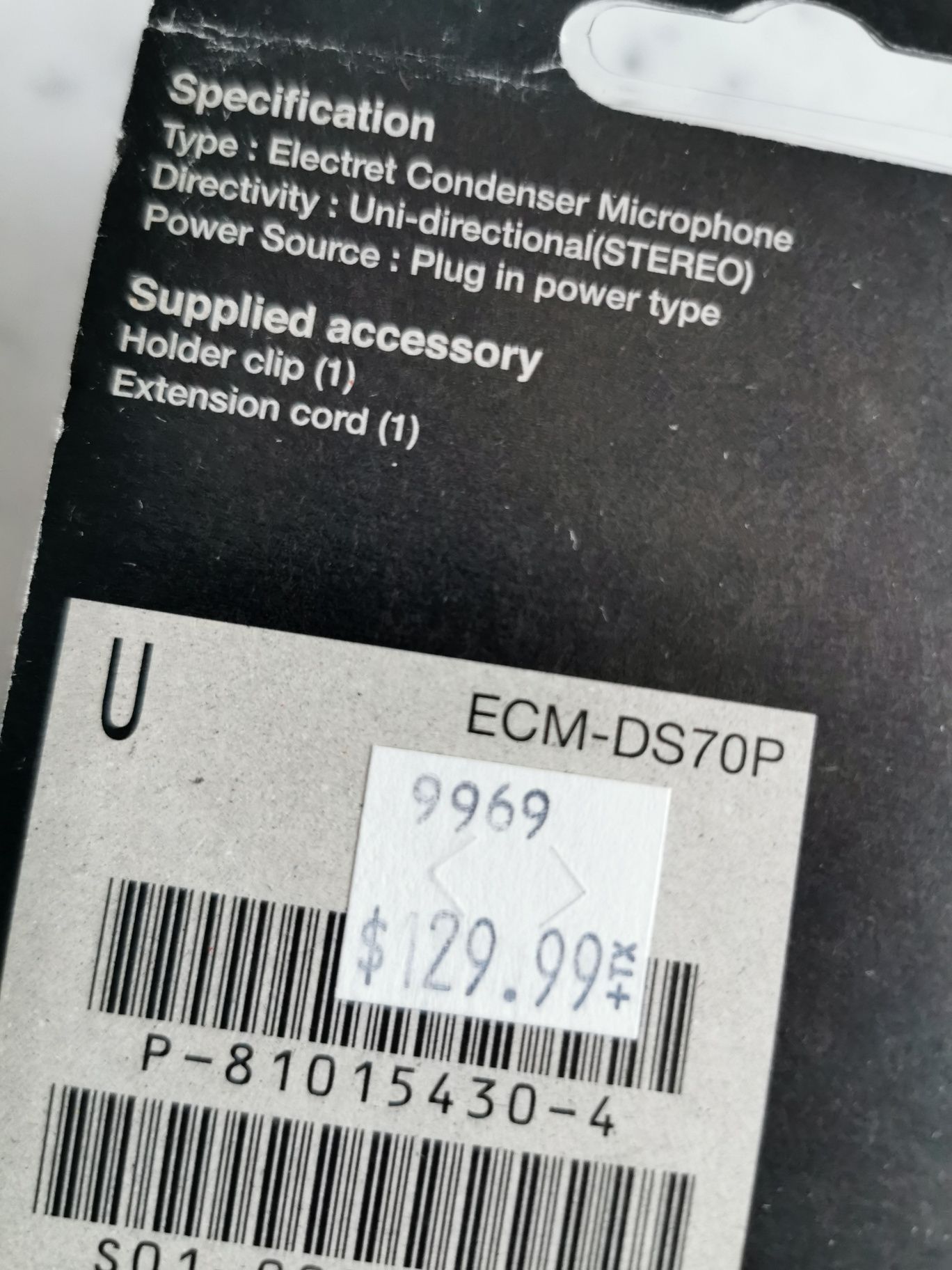 Mikrofon SONY ECM-DS70P - Nowy