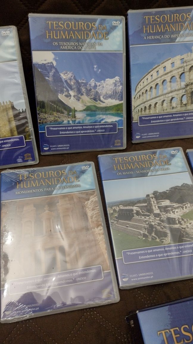 Vendo 9 dvd Tesouros da Humanidade