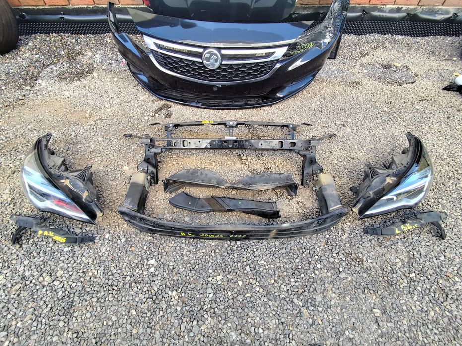Przód opel astra k z22c maska zderzak błotnik okular