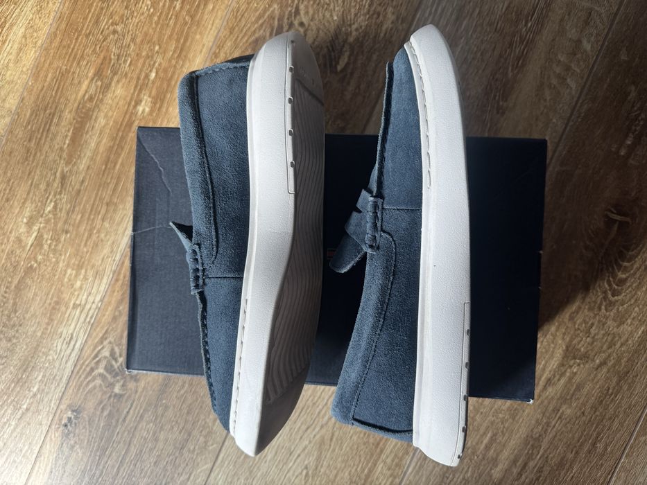 Męskie zamszowe granatowe mokasyny Tommy Hilfiger