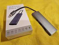 Stacja dokująca Hub USB C - HDMI 4K/60Hz, Gigabit Ethernet, PD 100W,