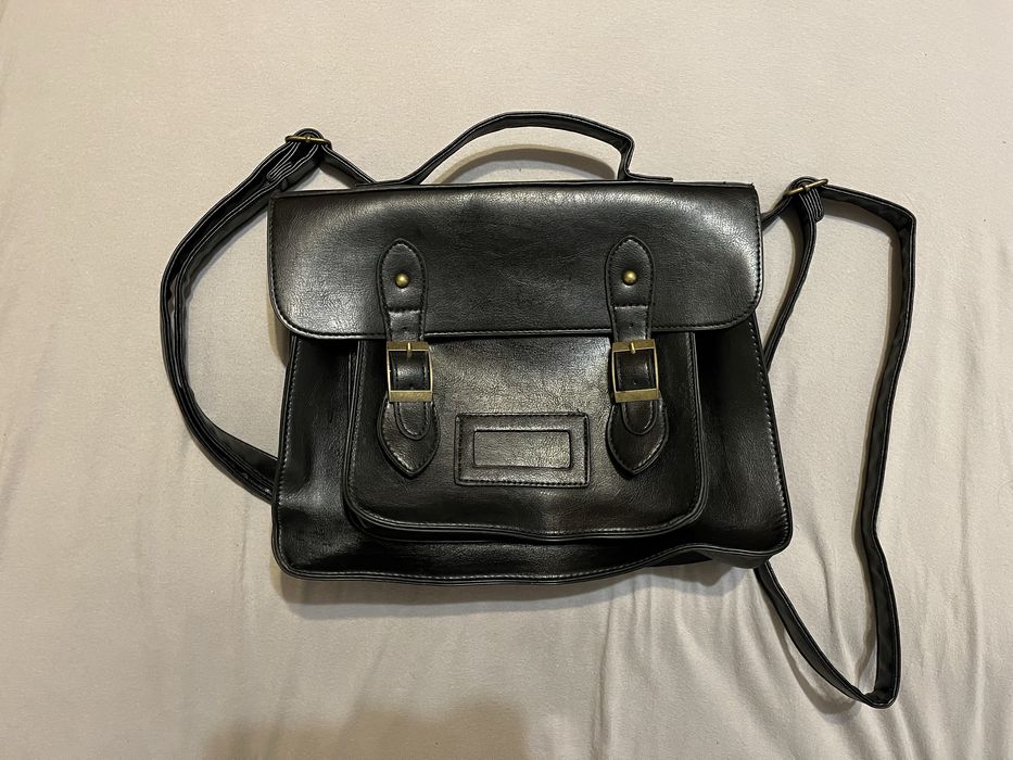 Портфель-сумка шкіряна