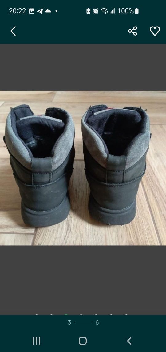 Зимові шкіряні черевики на хутрі
