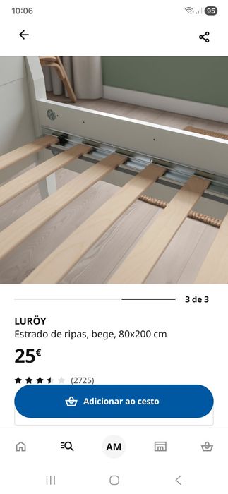 Cama Malm Preta 160x200