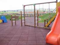 Placas em borracha para parques infantis