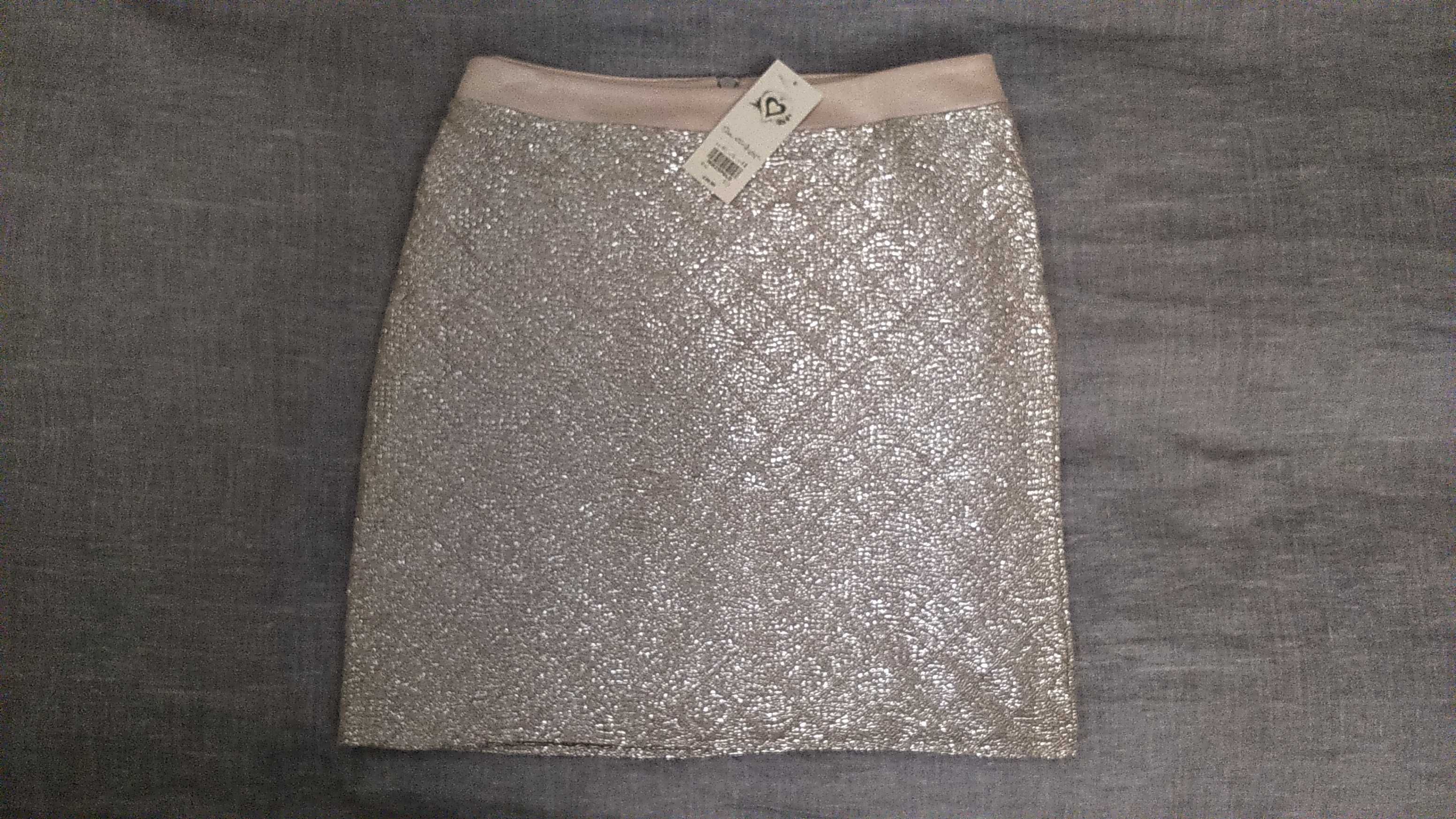 Спідниця міні срібляста Miss Selfridge р.12