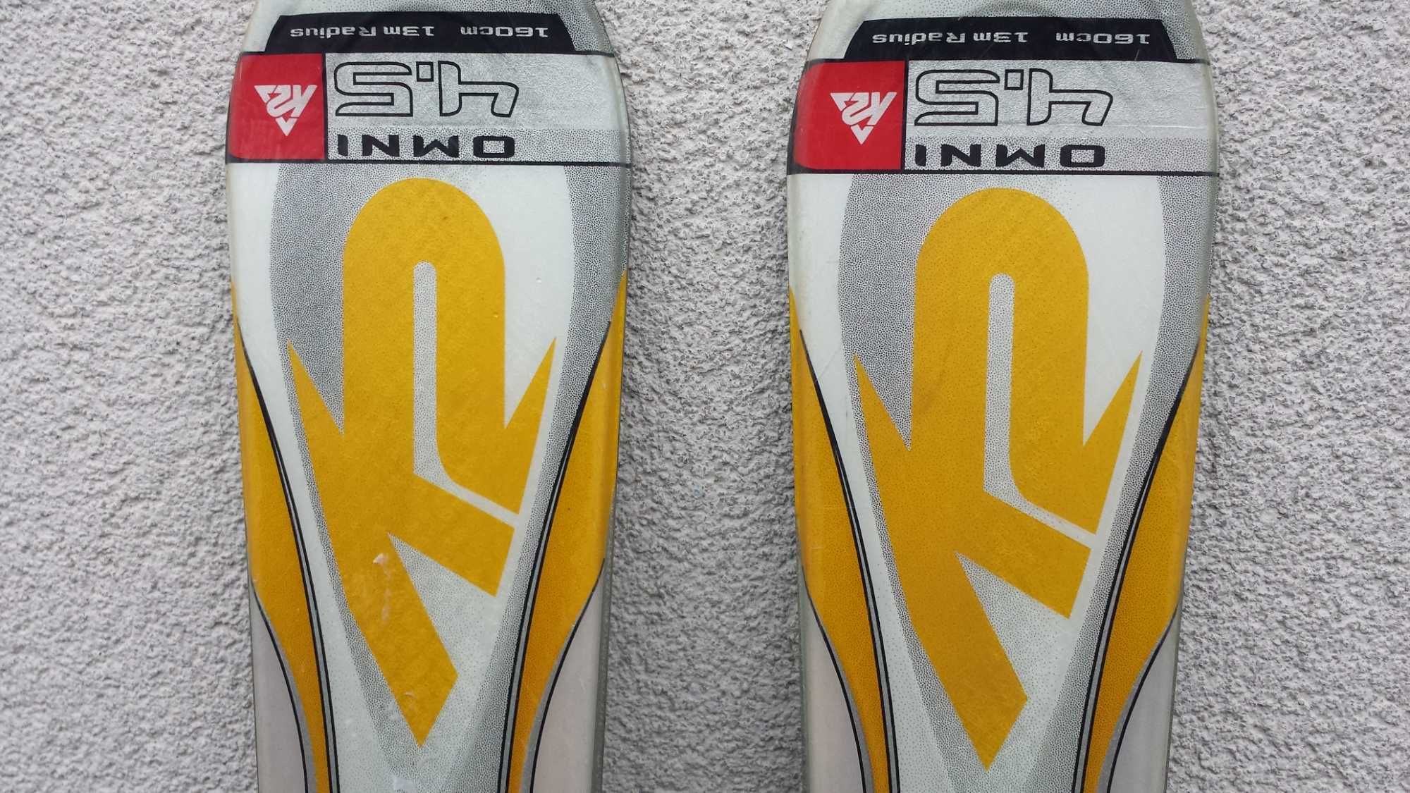 super narty k2 omni  4.5 super stan jak nowe, wiazania marker mod 10.0