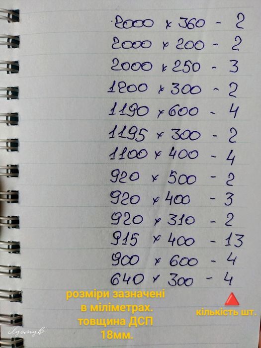 ДСП Ламінована плита різана