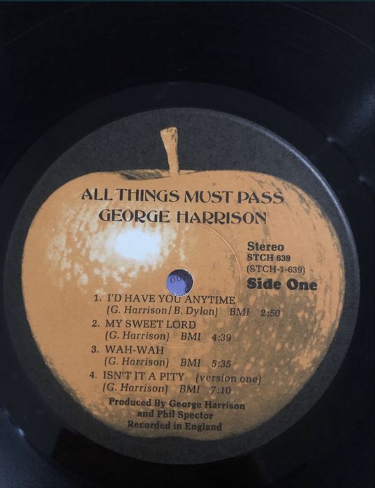 George Harrison All Things Must Pass USA 3 LP NM-/EX+