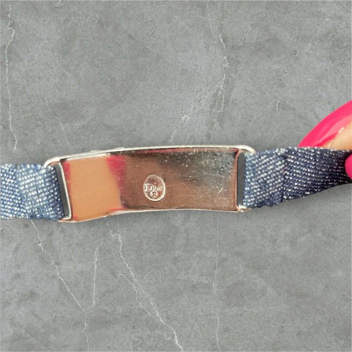 Pulseira Dior Original - Denim Azul e Prateado