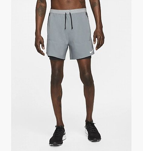 Оригінальні чоловічі шорти NIKE DRI-FIT STRIDE GREY DM4757-084
